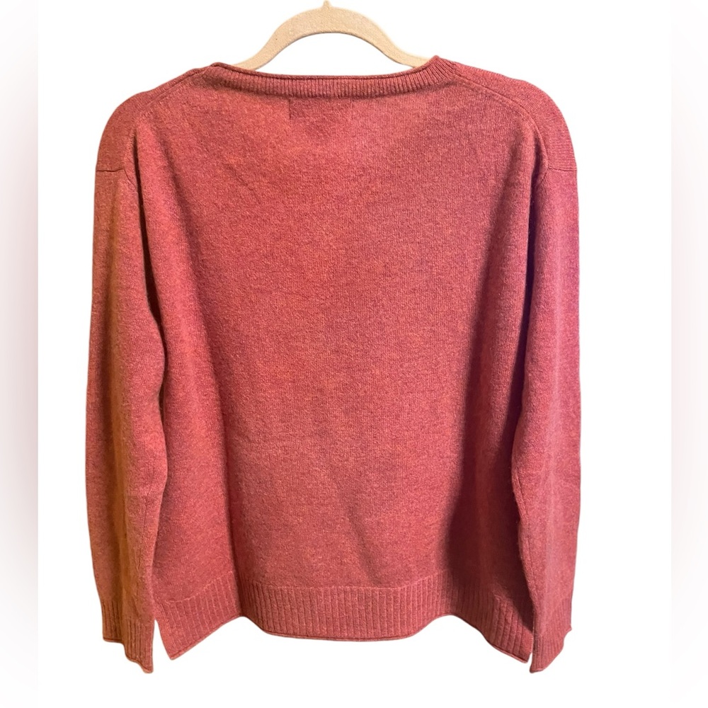 Magaschoni Cashmere Crewneck Sweater Dusty Rose Size M - Picture 4 of 8